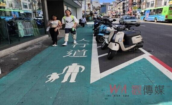 中市大執法 交通局:占用標線型人行道違者最高開罰1,200元