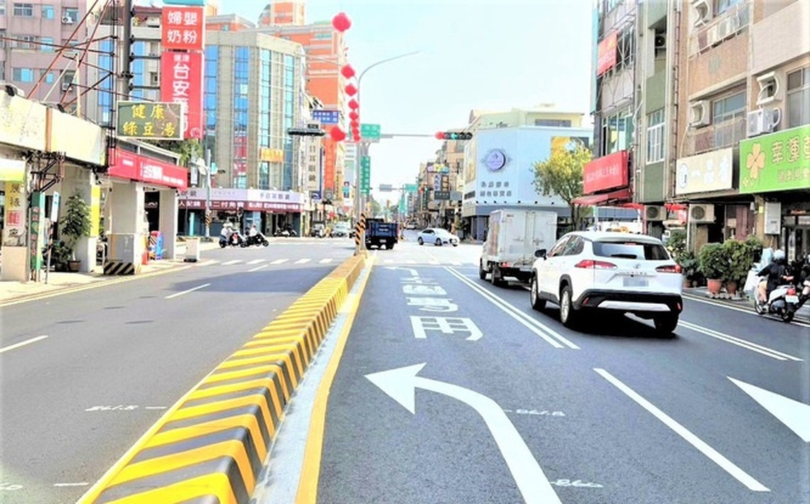 台南健康路路型優化啟用4處左轉路口