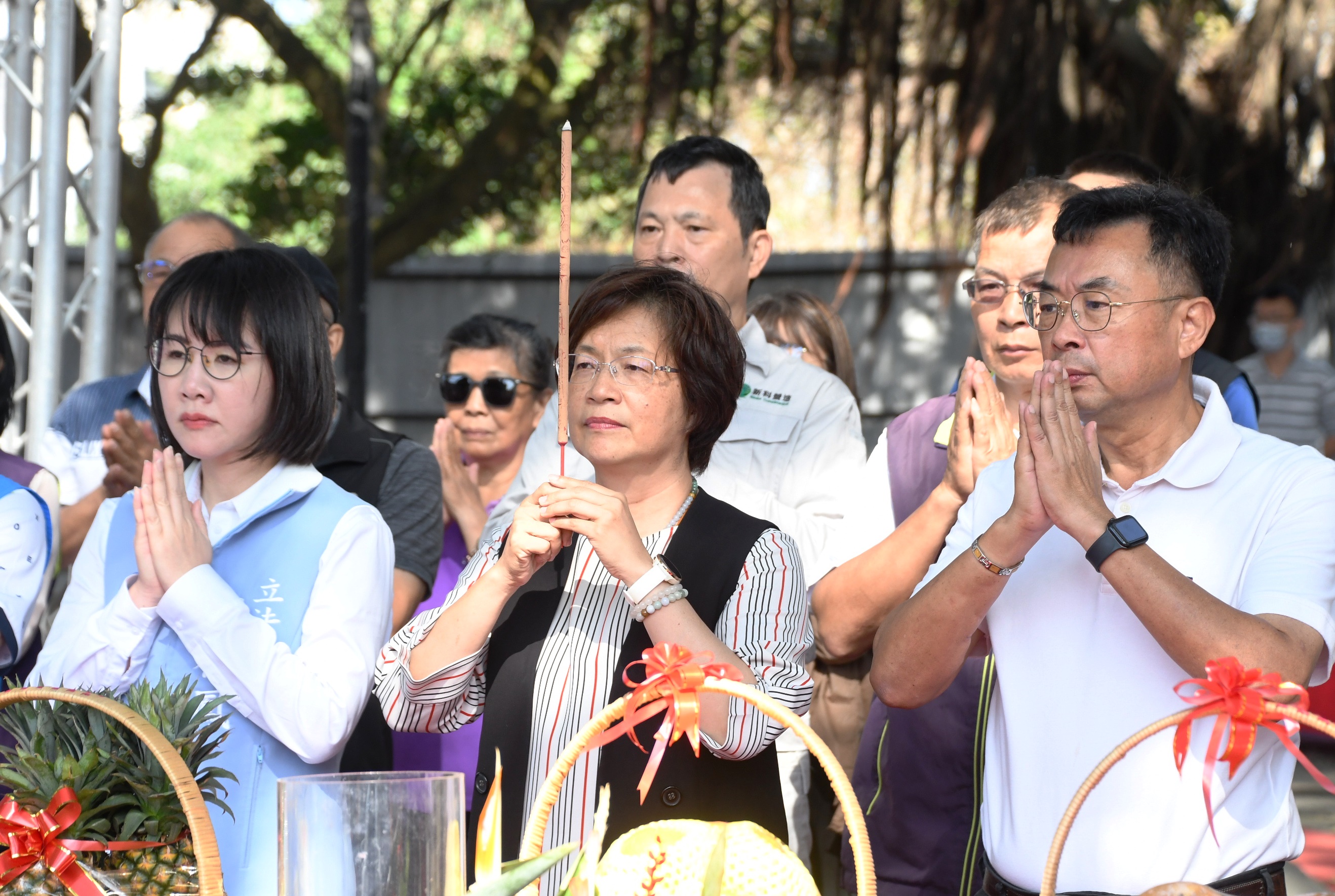 ▲打造星球探索樂園！彰化縣政府選定二林鎮和平公園進行環境及設施改善，舉行兒童遊戲場開工典禮。（彰化縣政提供）