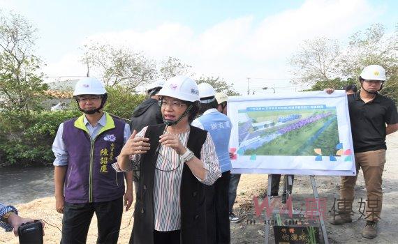 二林溪排水周邊景觀改善工程投入2,100萬元 打造沿岸休閒綠帶