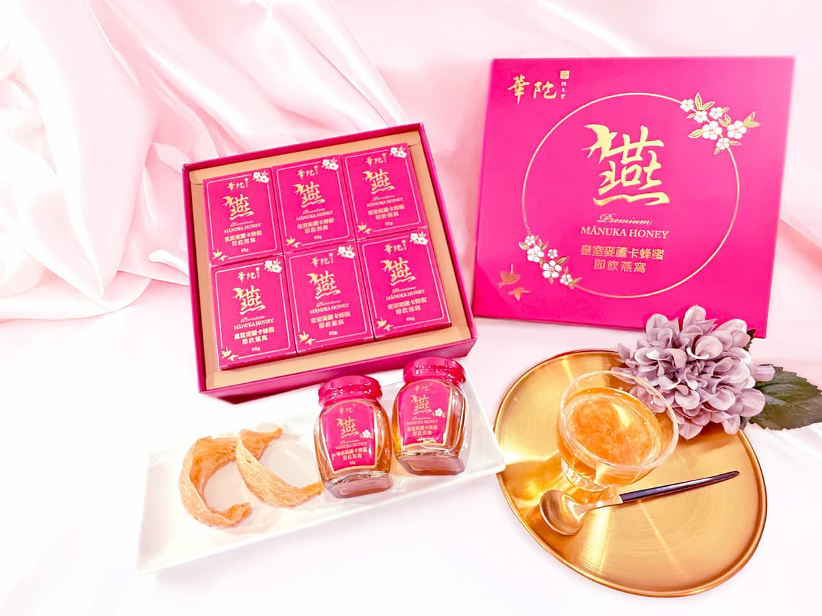 華陀皇室麥蘆卡蜂蜜即飲燕窩,頂級滋養、天然潤澤。(圖/華陀扶元堂)