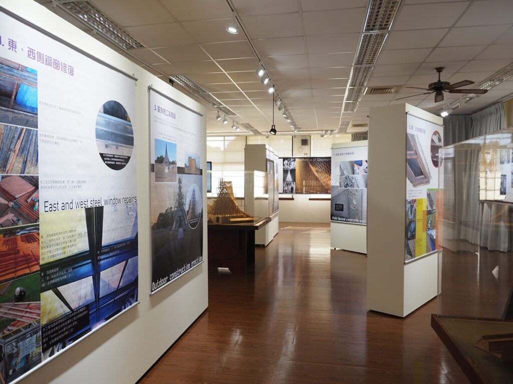東海大學舉辦「路思義教堂修復特展」。(圖/東海大學提供)