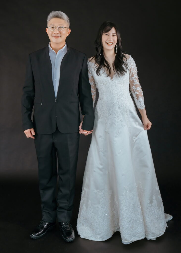 為了拍攝婚紗照,黃小柔除吃得忌口外,也加強運動來保持身材。(黃小柔提供)