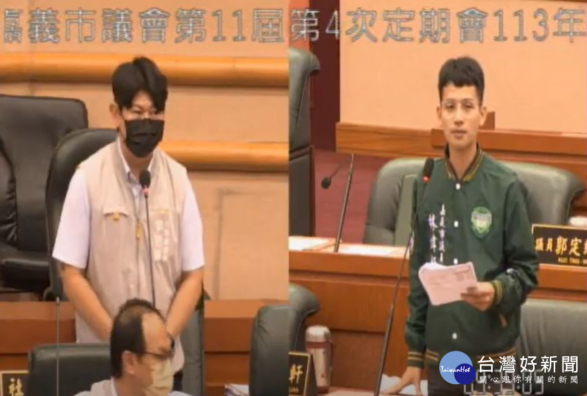 嘉義市議員林煒軒建議下修假牙補助年齡／林詩涵翻攝