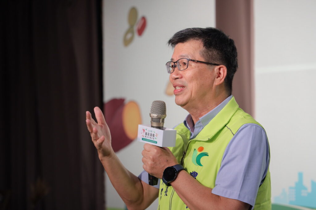 農糧署 黃昭興副署長致詞勉勵在場競賽得主及感謝合作夥伴