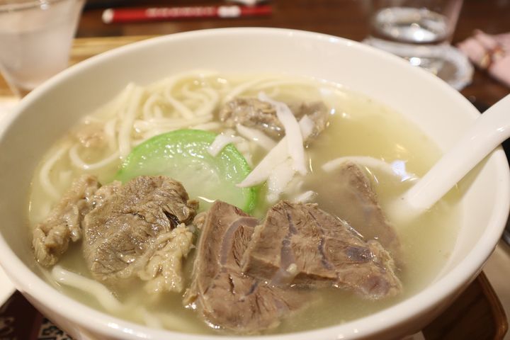 冠軍牛肉麵-詩篇咖啡廳。 記者-林秀美/攝