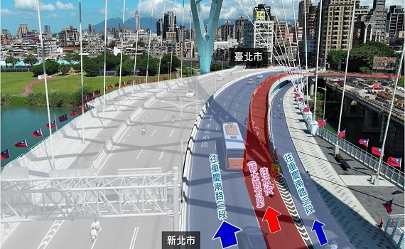 中正橋新北往北市方向 水源快速道路匝道11月17日起通車
