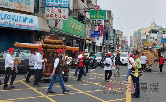 北港聖安宮下元遶境 警規劃交整勤務暨預防犯罪宣導