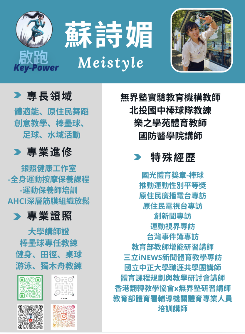 蘇詩媚的棒球和體育資歷非常完整。照片由蘇詩媚提供。