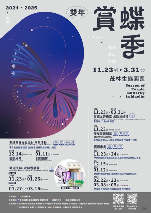 賞蝶季來了!校外教學至茂林環境教育中心 相迎南麓山林過冬嬌客