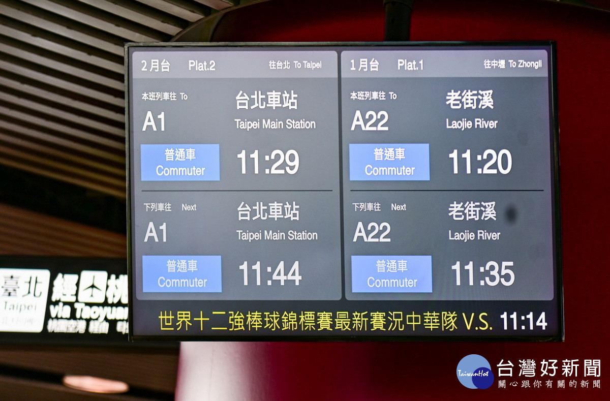 桃捷全線跑馬文字報比數,中華隊賽況不漏接。