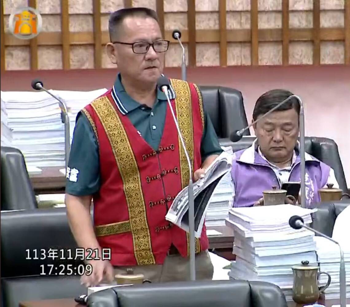 漾新聞|陳幸富總質詢不滿六都原鄉區自治財源高雄三原鄉敬陪末座