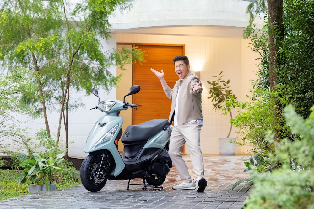 曾國城首度代言機車品牌 廣告曝光力薦光陽大地名流2.0 236 cnews124241122a04