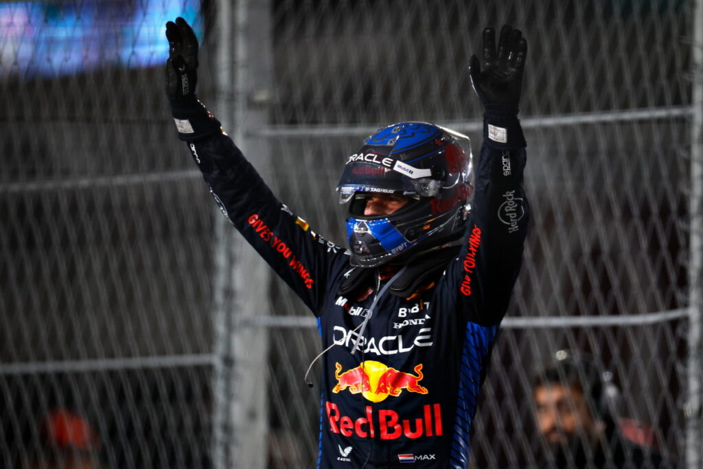 Max Verstappen 在拉斯維加斯大獎賽上以穩定表現完賽,獲得2024賽季車手冠軍。(Red Bull 提供)