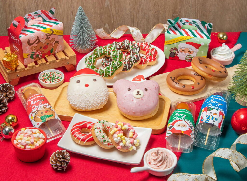 耶誕老公公、麋鹿化身甜甜圈!Mister Donut推8款耶誕限定商品