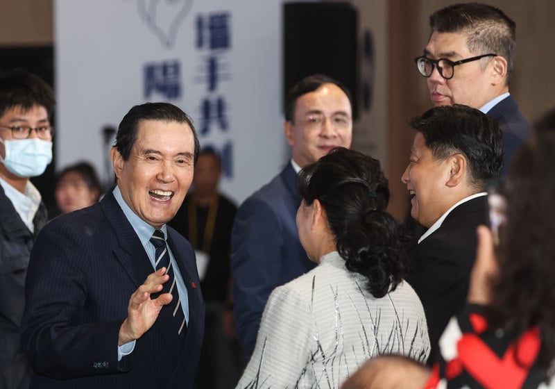 馬英九基金會邀請陸生來台交流,訪問團27日抵台。圖為馬英九24日出席國民黨全代會暨130週年黨慶/中央社