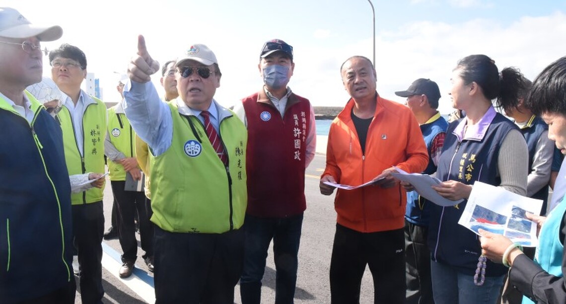 澎湖縣議員許國政縣政總質詢 陳光復率團隊考察風櫃里