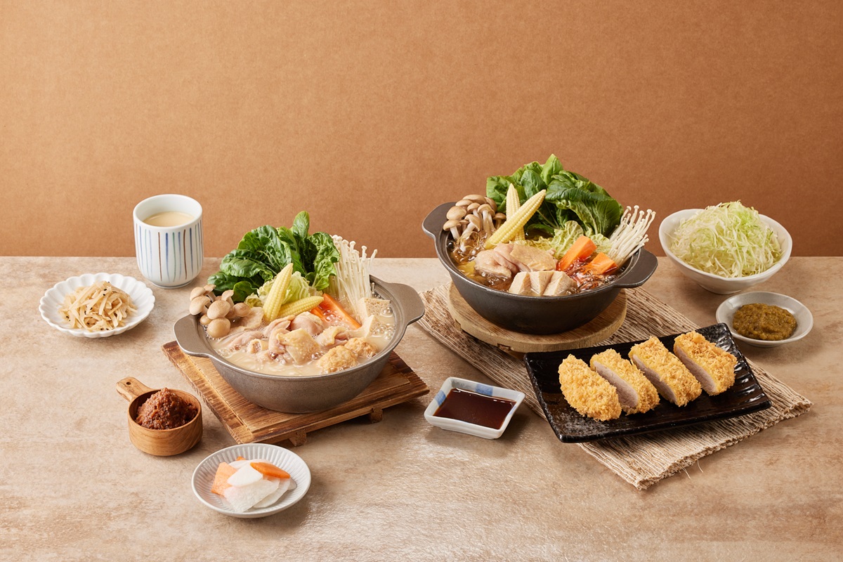 「品田牧場」即日起至明年1/26，推出398元的冬季新鍋「柚香胡椒地雞豬排鍋」和「旨い味噌鮮蔬雞肉鍋」。