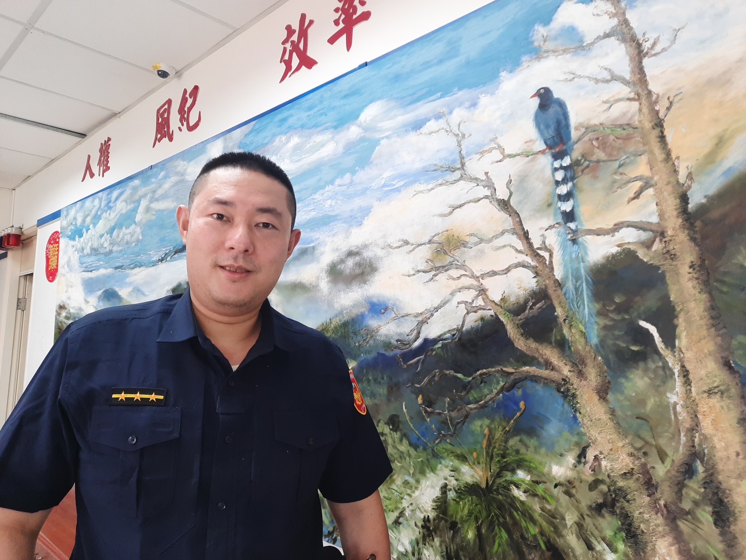 竹子湖派出所警員張凱翔。(圖/記者薛秀蓮 翻攝)
