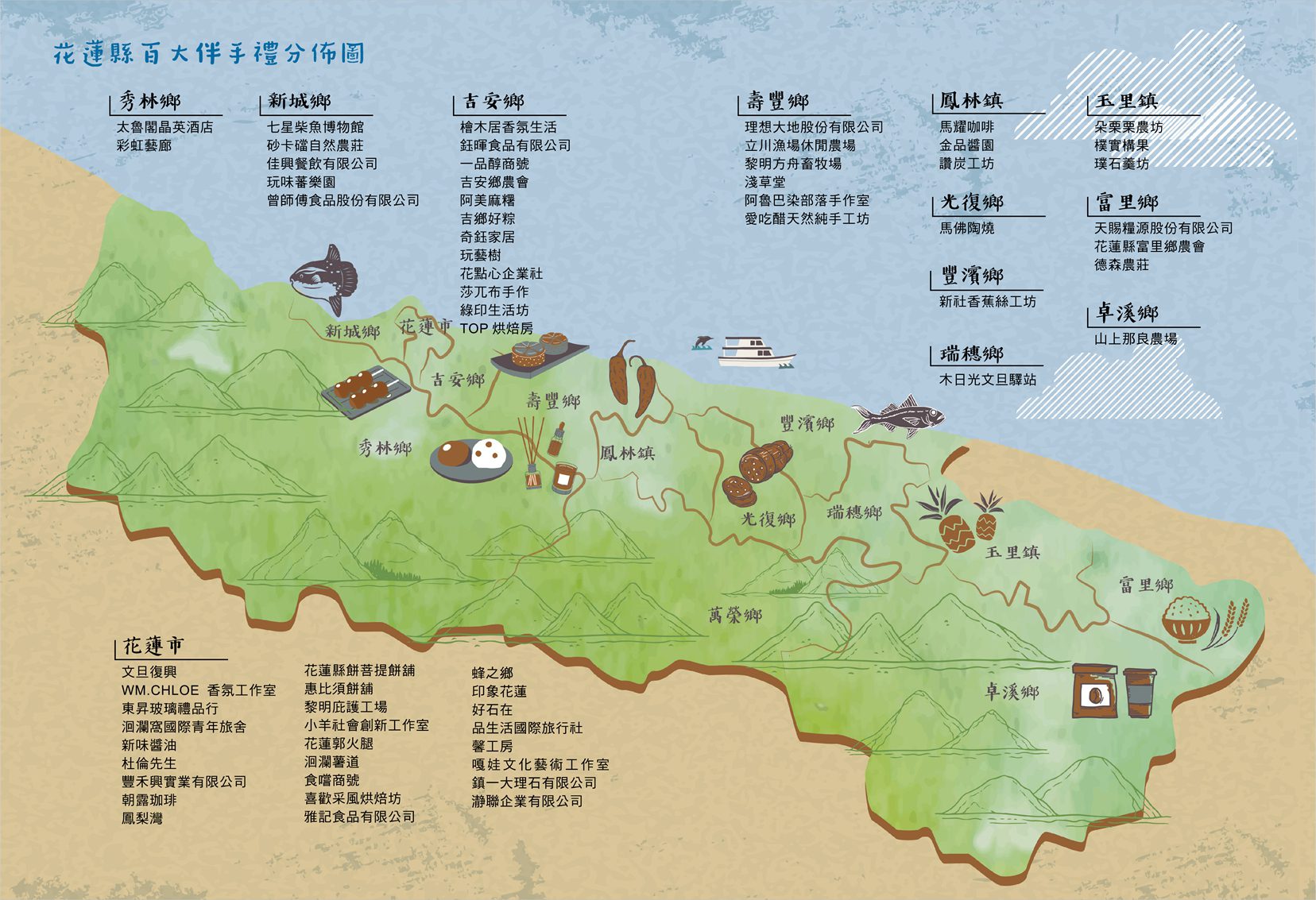 第二屆花蓮百大伴手禮手冊電子版正式上線