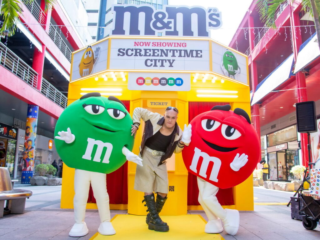 「M&M'S Screentime City」即日起至12月1日於台北信義威秀廣場限時登場三天。