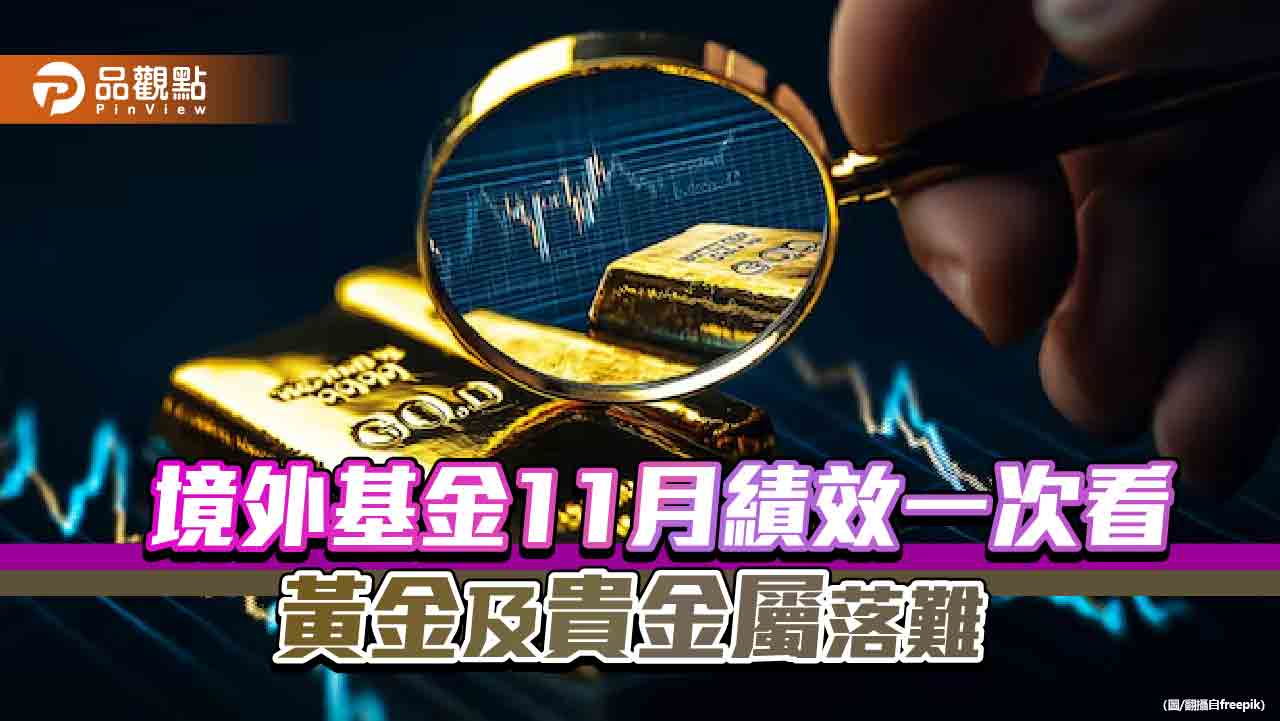境外基金11月績效表秒懂!美國中小基金漲逾10%居冠 黃金基金墊底