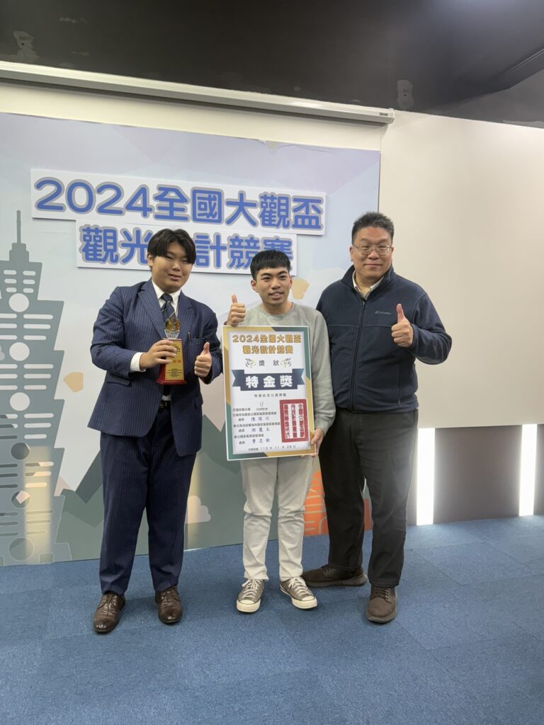 2024全國大觀盃競賽城市科大獲三金三銀成大贏家