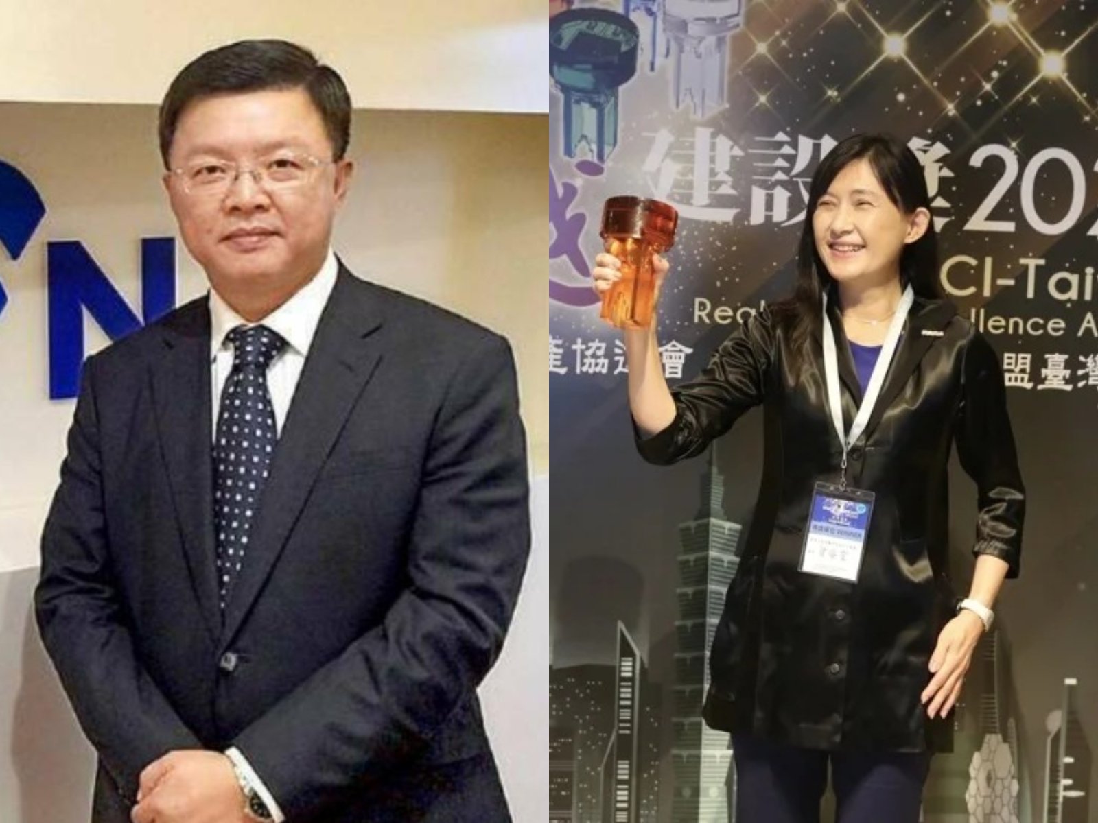 台鹽實業前董事長陳啓昱(圖左)遭收押,前妻曾姿雯(圖右)臉書寫下心境。台鹽、基隆市政府提供
