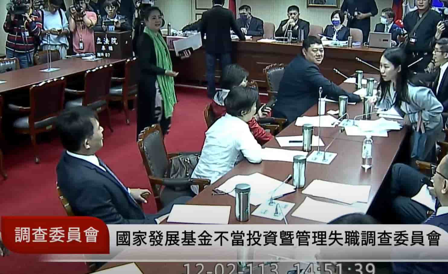 國發基金不當投資暨管理失職調查委員會2日下午開會,選出召委,但朝野為了更換王義川擔任委員僵持不下。翻攝國會頻道YT