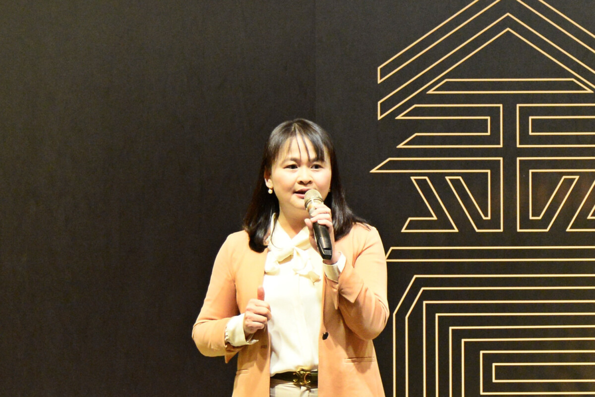 ▲巨匠教育集團總經理王萱慧期許年輕人持續精進。（記者 郭晉嘉翻攝）