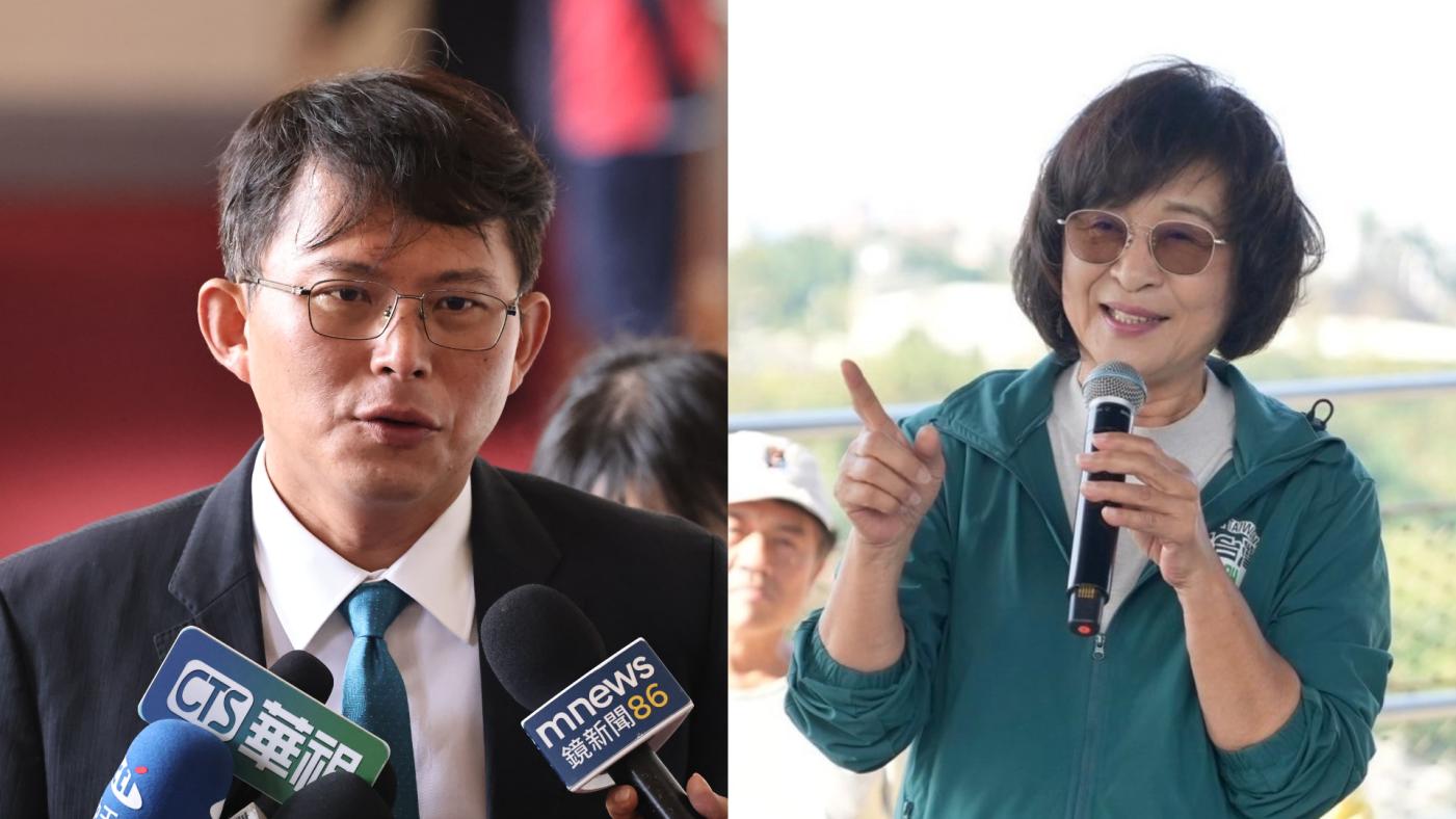 黃國昌(左)與蘇治芬(右)年初為麥寮鄉長補選隔空交火,蘇提告黃涉嫌加重誹謗,北檢予以不起訴處分。資料照片、翻攝蘇治芬臉書