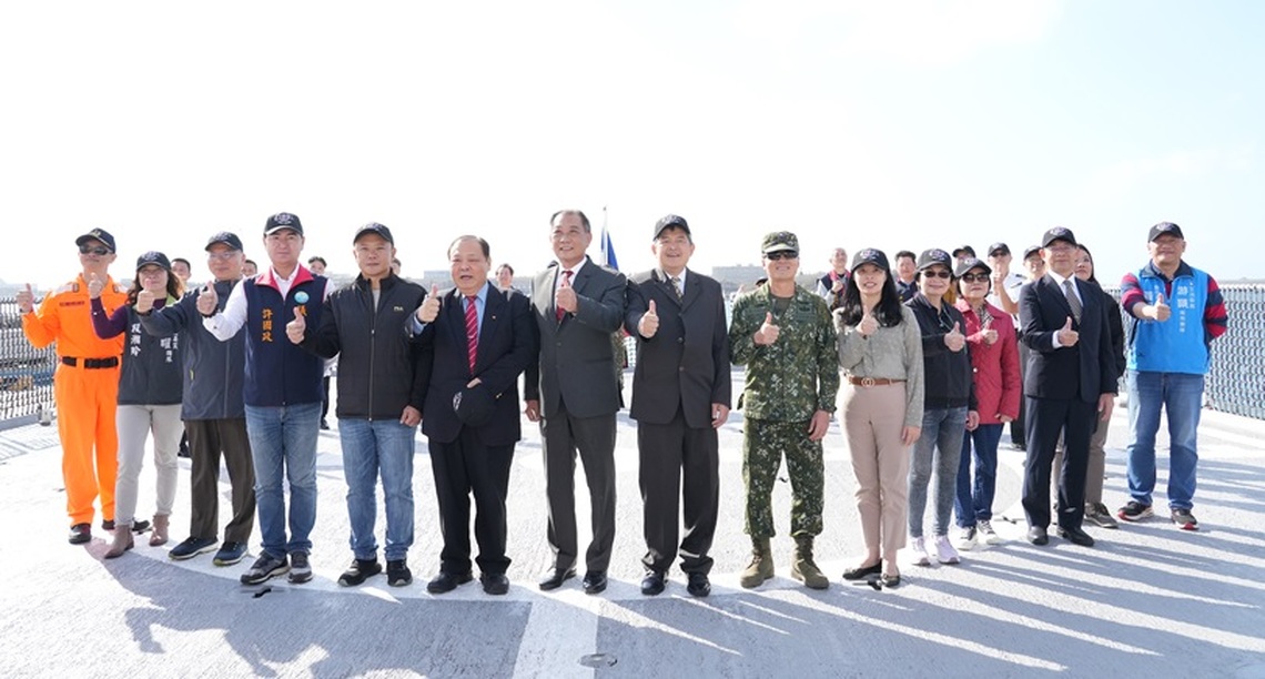 陳光復出席新造連江艦進駐及首航典禮　肯定海巡守護國土貢獻