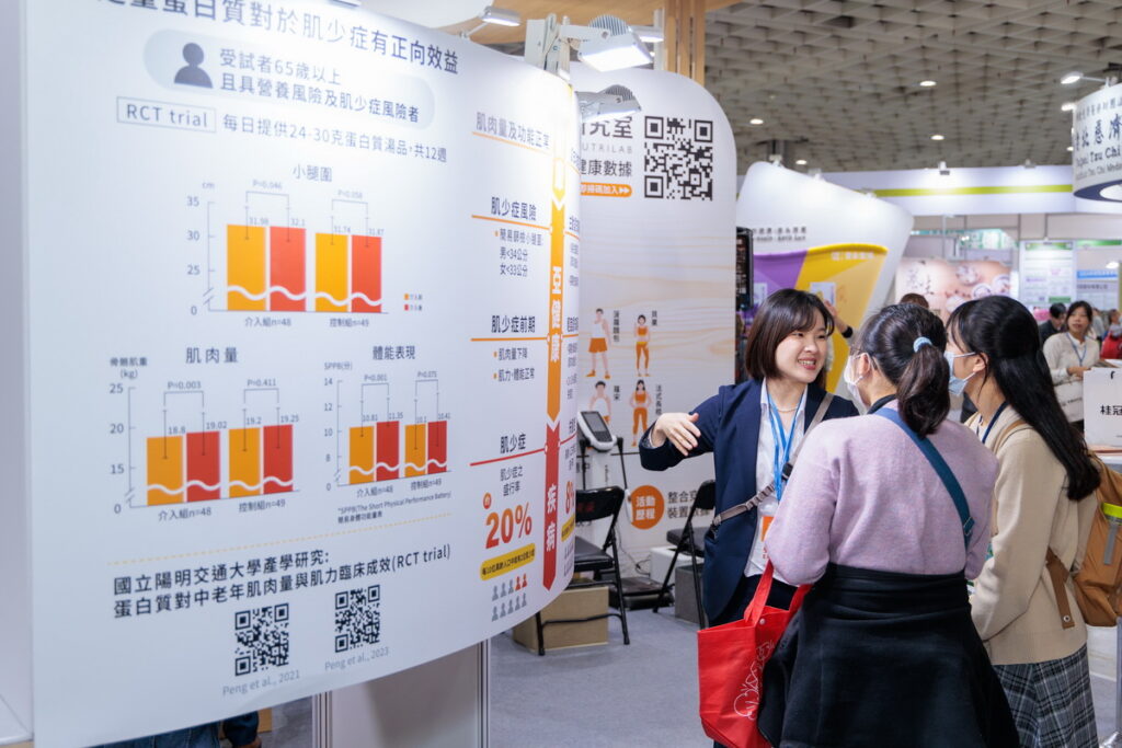 桂冠營養研究室於醫療科技展展出2018-2024年科學研究成果