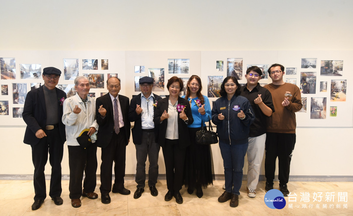 彰化縣美術家接力展114棒謝政憲眼中的彰化水彩個展即日起展出。圖／記者鄧富珍翻攝