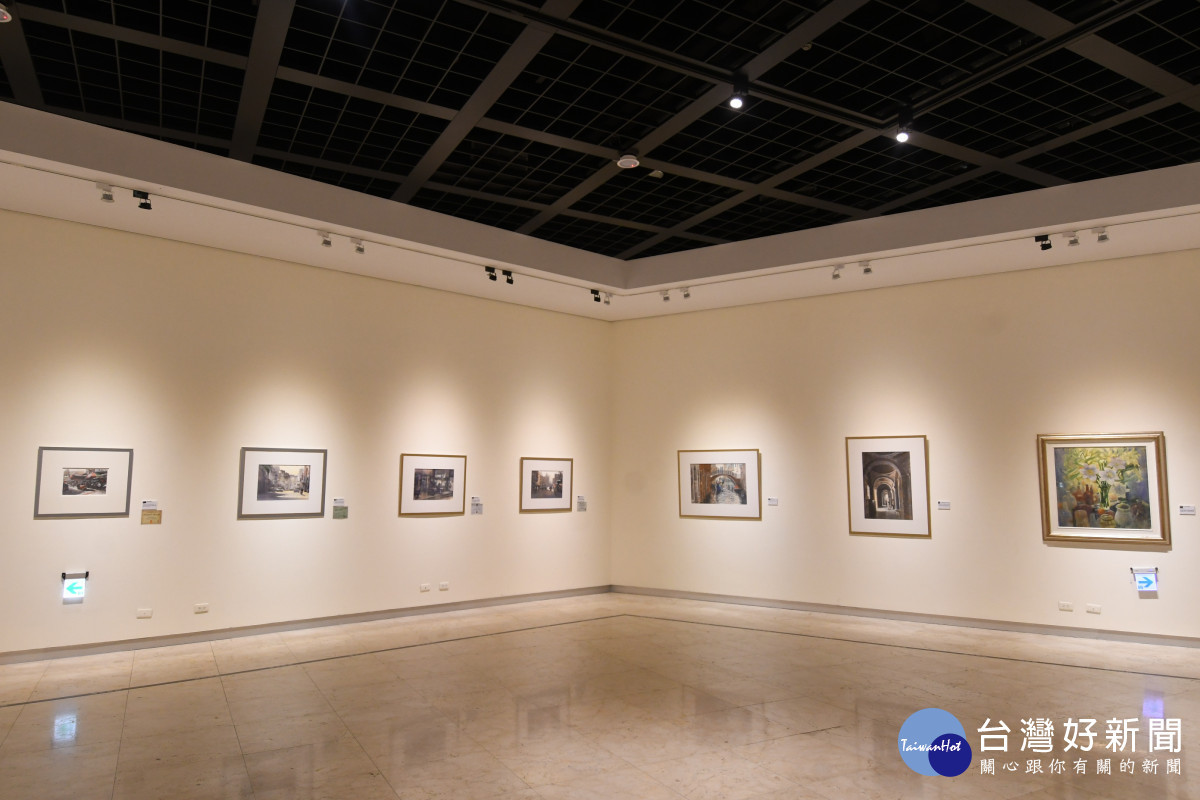 彰化縣美術家接力展114棒謝政憲眼中的彰化水彩個展即日起展出。圖/記者鄧富珍翻攝