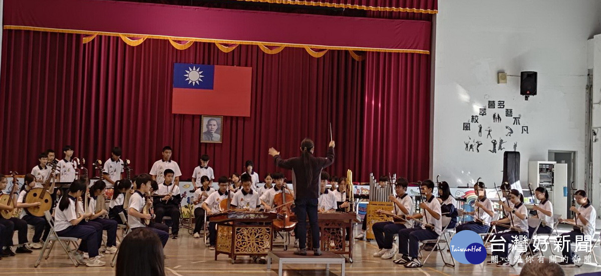 爽文國中國樂團成績優異。(扶輪社提供)