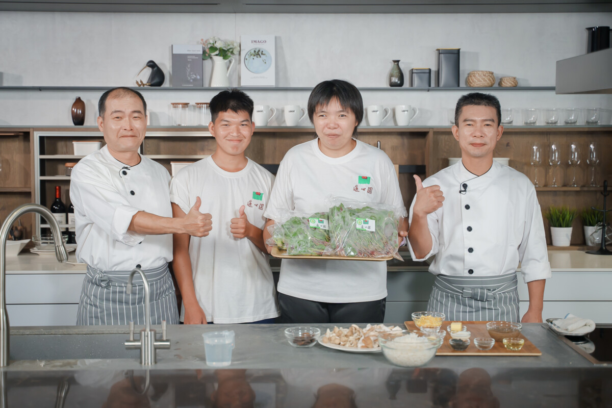 ▲歲末寒冬送暖!饗賓集團總經理陳毅航購90箱蔬果支持蓮心園,邀約外界給予溫暖。(記者 陳聖璋翻攝)