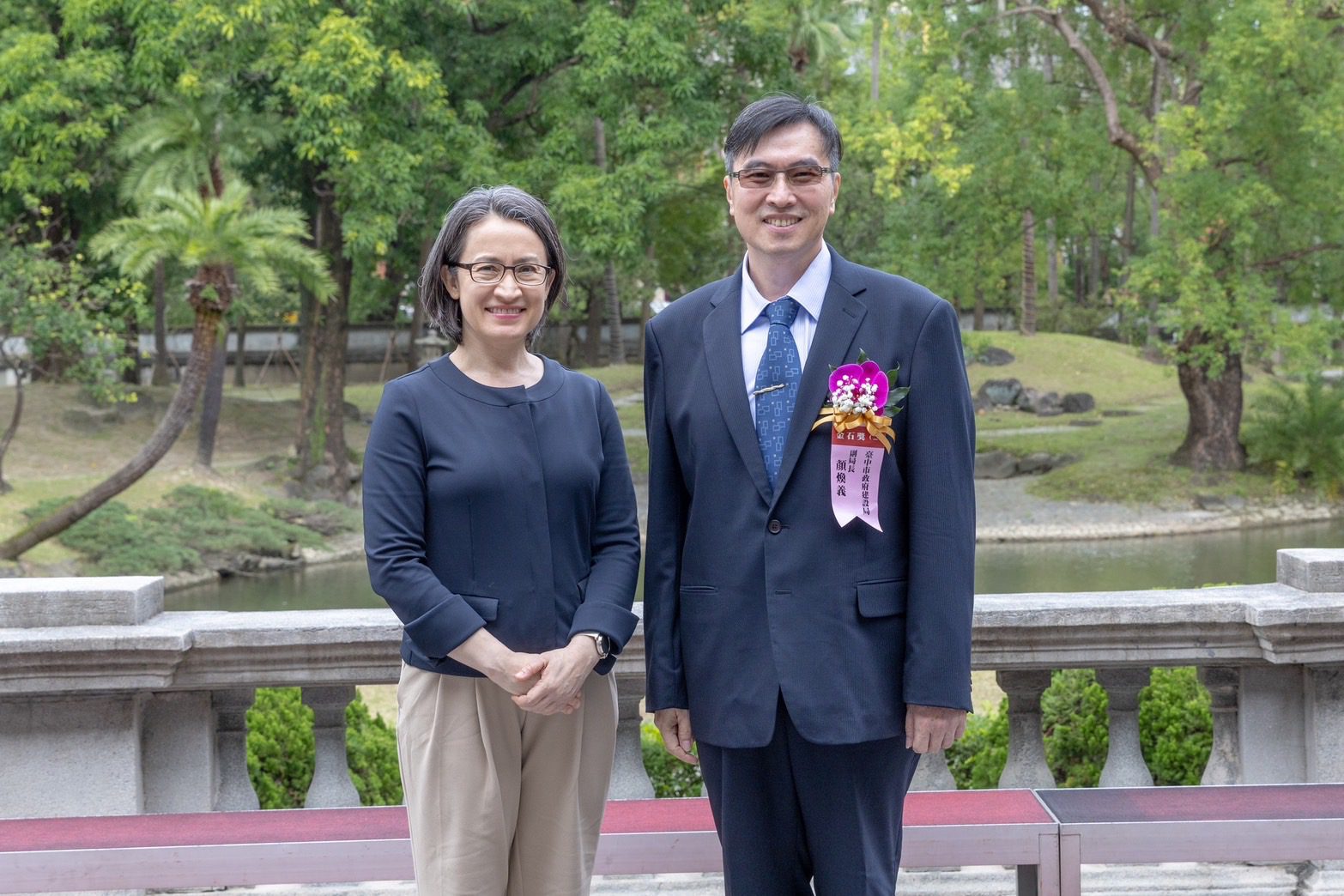 台中北屯運動中心工程奪金石獎 蕭副總統接見讚揚:卓越建設!