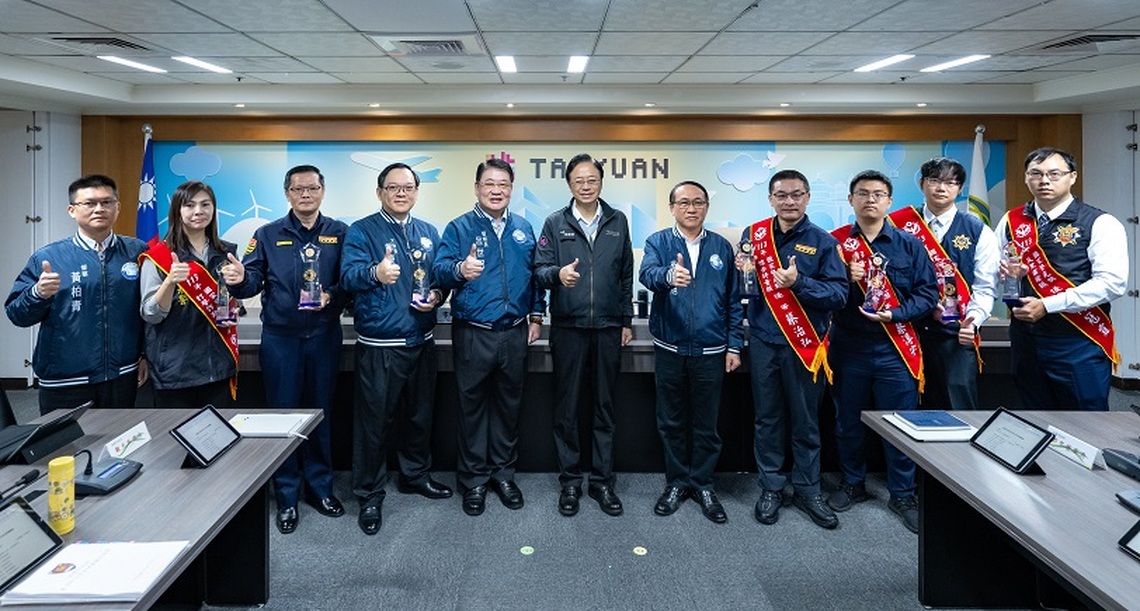 桃警局囊括7項國家警光獎 張善政感謝員警無私奉獻守護市民家園