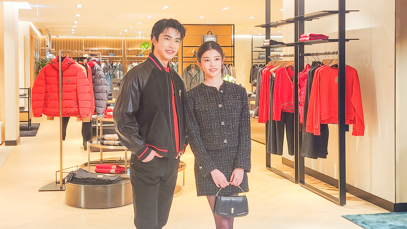 ▲曾敬驊、詹子萱展現新世代 BOSS 型格時尚。（圖/記者黃淑貞攝）