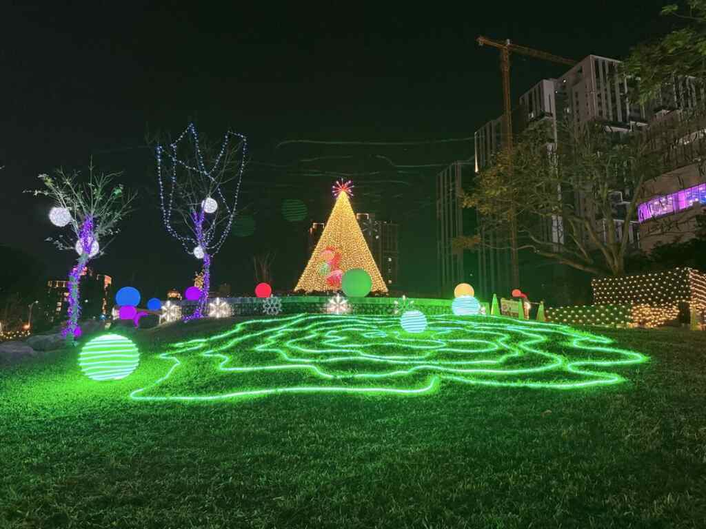 ▲精心打造的絢麗燈飾和繽紛花卉景觀將為市民帶來耳目一新的視覺饗宴。（台中市政府建設局提供）