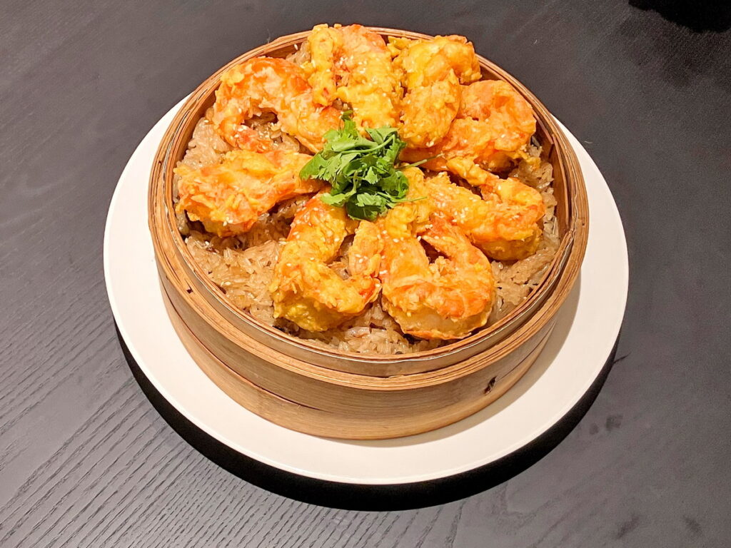 金沙軟殼蝦米糕