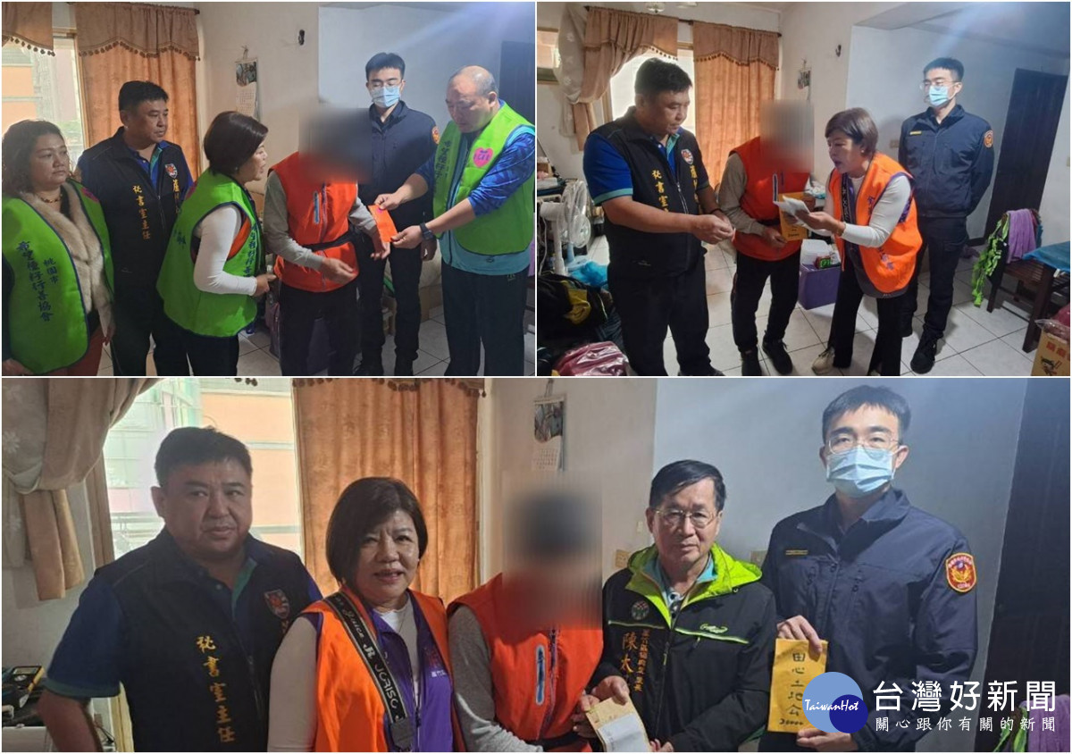 警民攜手送暖,協助弱勢家庭渡過難關。
