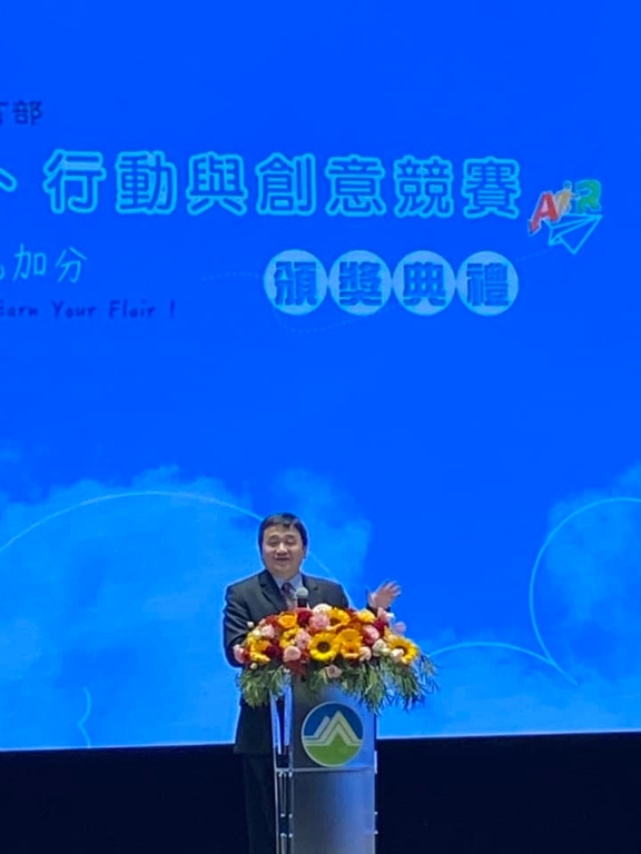 教育部廖雙慶專門委員致詞（記者黃楸玲／攝影）