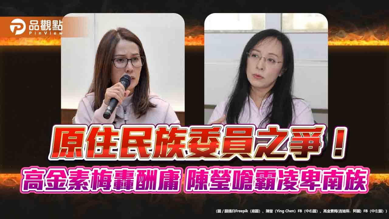 原住民族委員之爭!高金素梅轟酬庸 陳瑩嗆霸凌卑南族