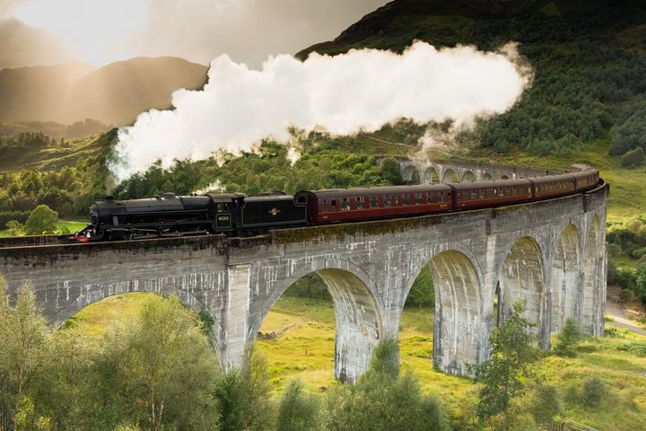 蘇格蘭高地格蘭芬南高架橋,是電影《哈利波特》取景地之一。 圖:shutterstock/來源