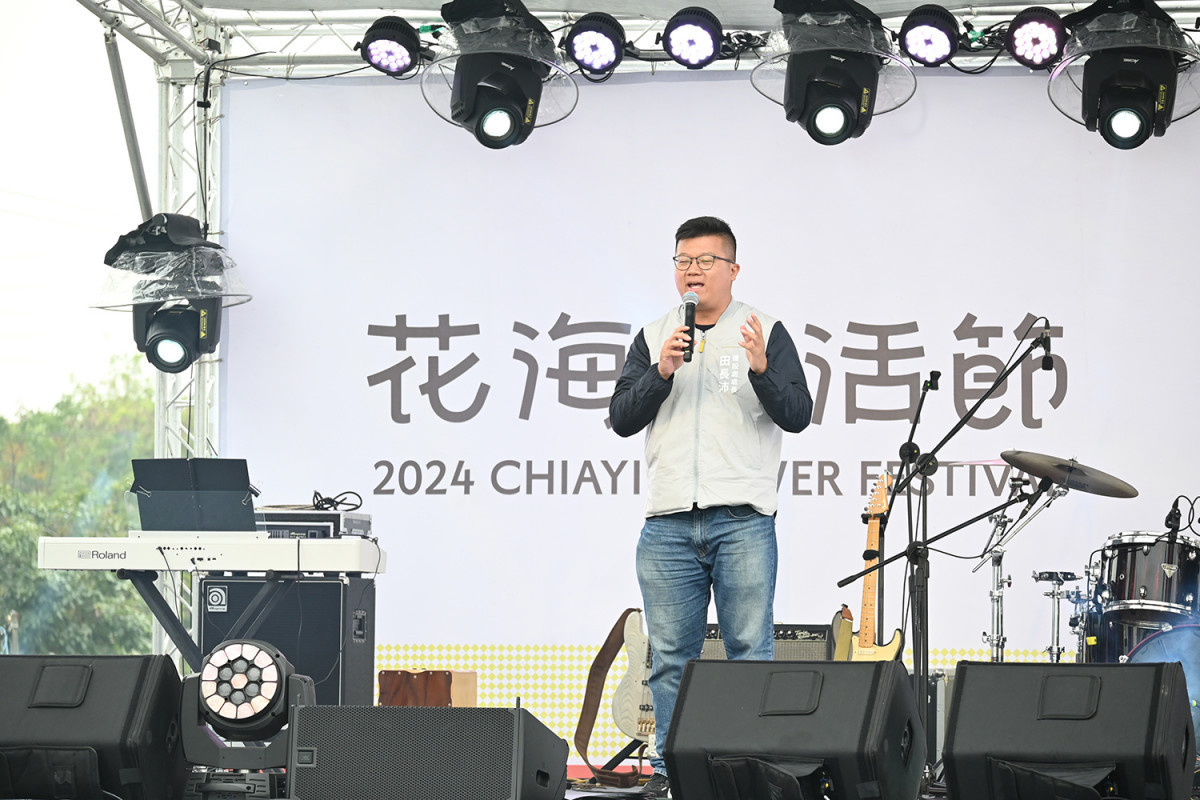 建設處處長田長沛表示,今年花海面積由18公頃擴大為27公頃/陳致愷攝影
