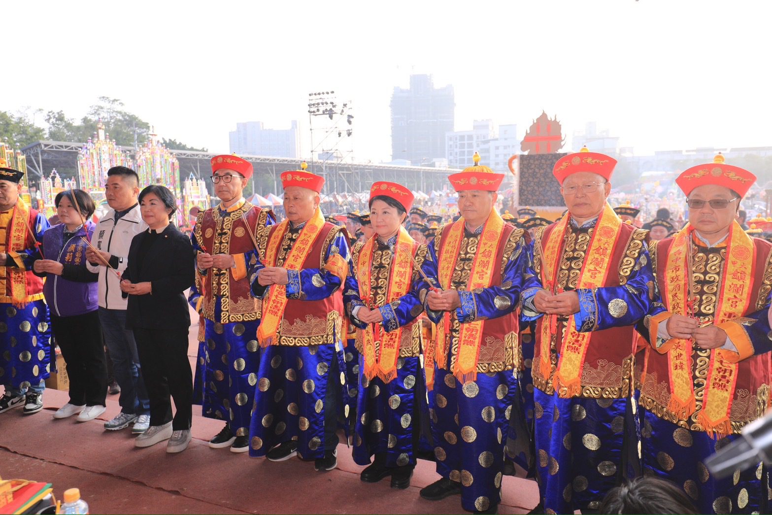 盛況空前!大甲鎮瀾宮七朝建醮普渡開香 盧秀燕祈求國泰民安