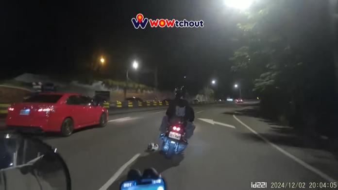 【有片】驚險!寵物犬跳下機車 後方騎士差點撞上 80 545445