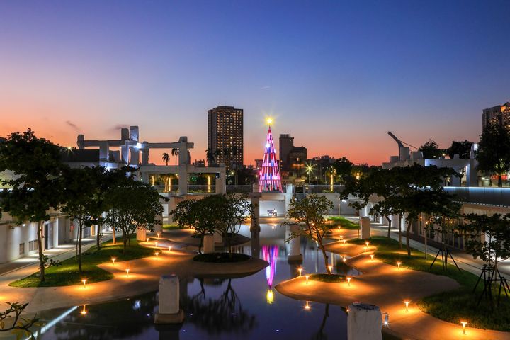 2024臺南聖誕燈節-河樂廣場。 圖:台南市政府觀光旅遊局/提供